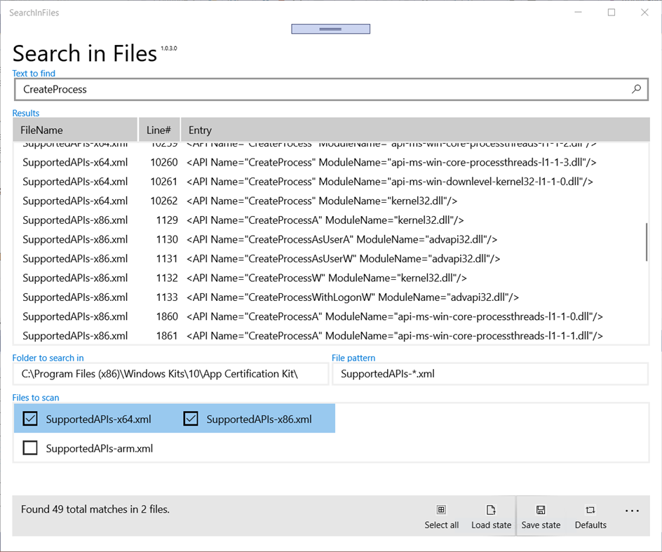 #1. SearchInFiles (Windows) От: Andrew Whitechapel
