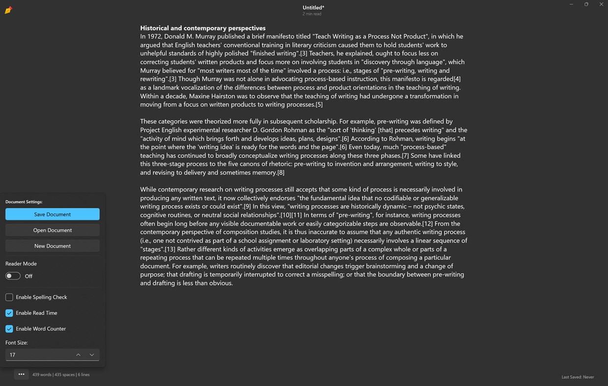 #2. WriteZen - Simple Document Writer (Windows) Podle: Evlar