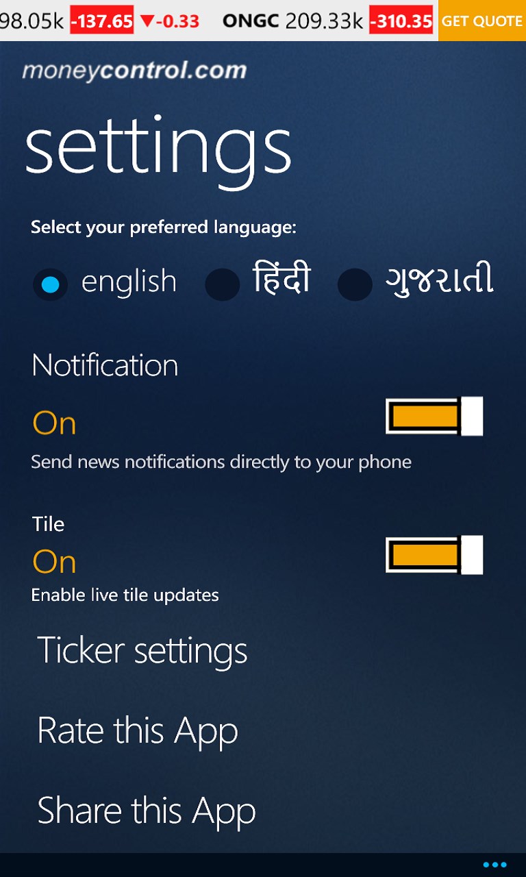 Get Moneycontrol Microsoft Store - 