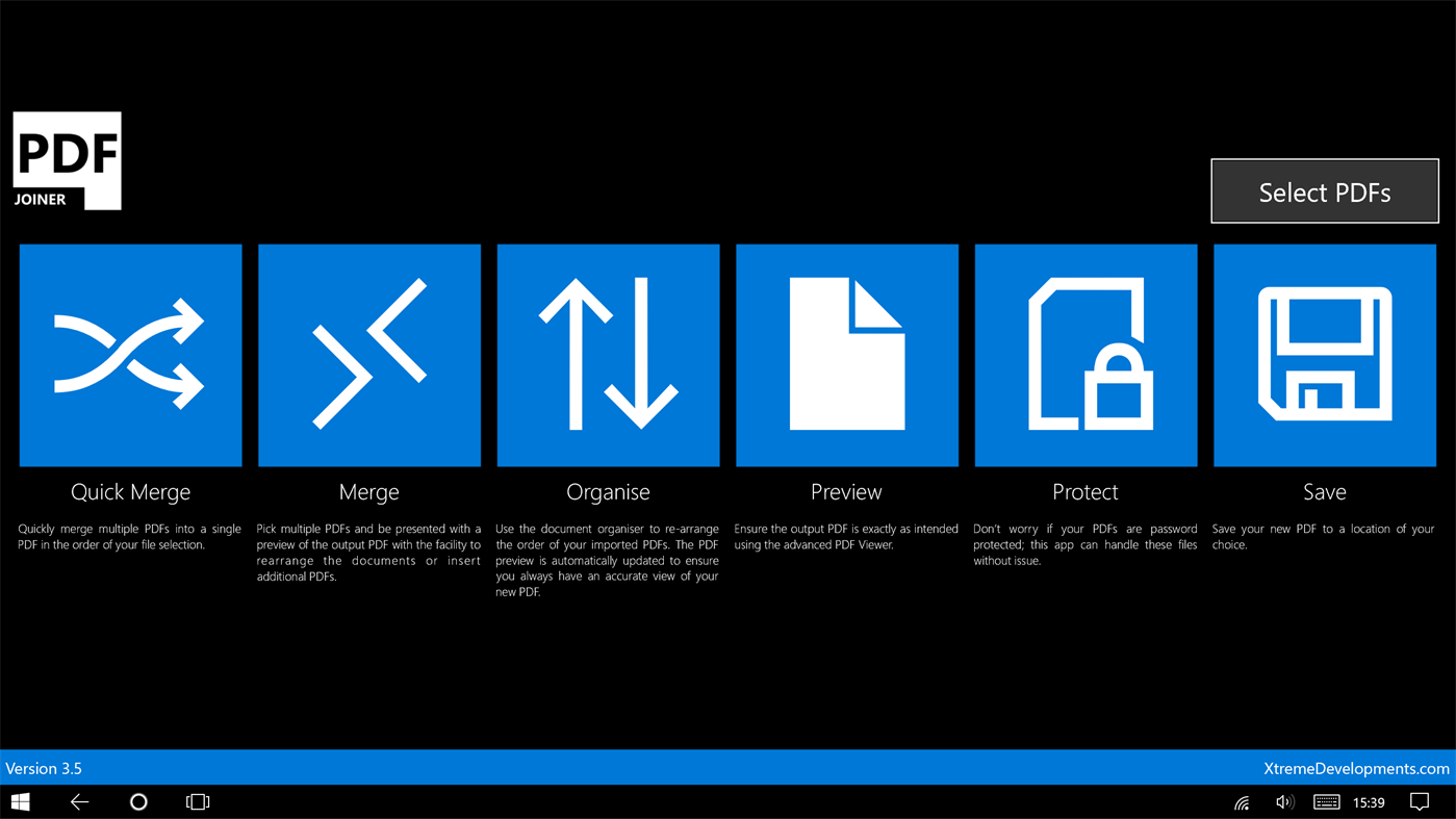 #1. PDF Joiner (Windows) di: XtremeDevelopments.com Ltd