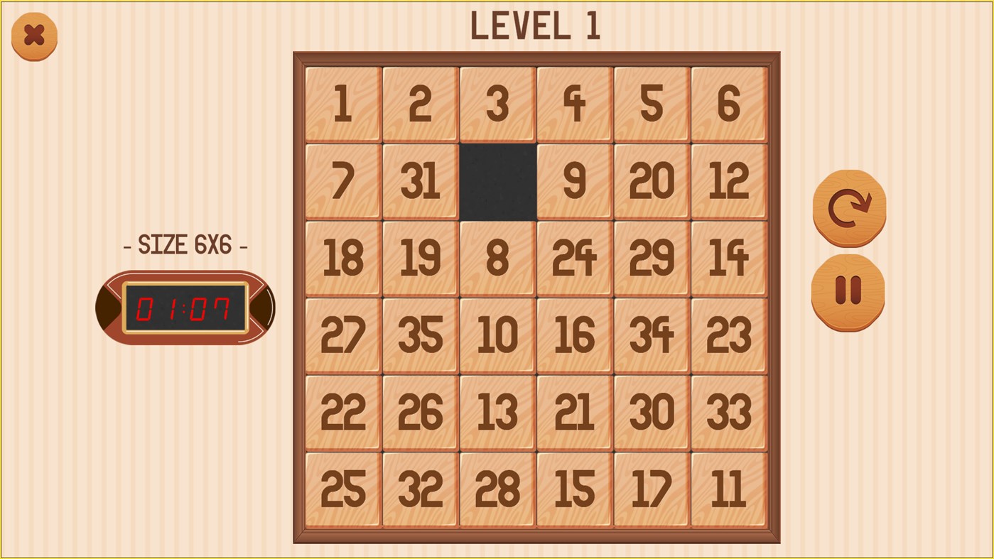 #2. Number Slide Puzzle (Windows) 作者: PandaSoftwares