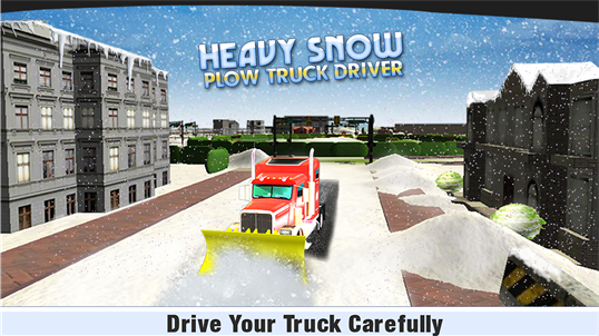 Heavy Snow Plow Truck Driver 3D - Rescue Operation screenshot 1