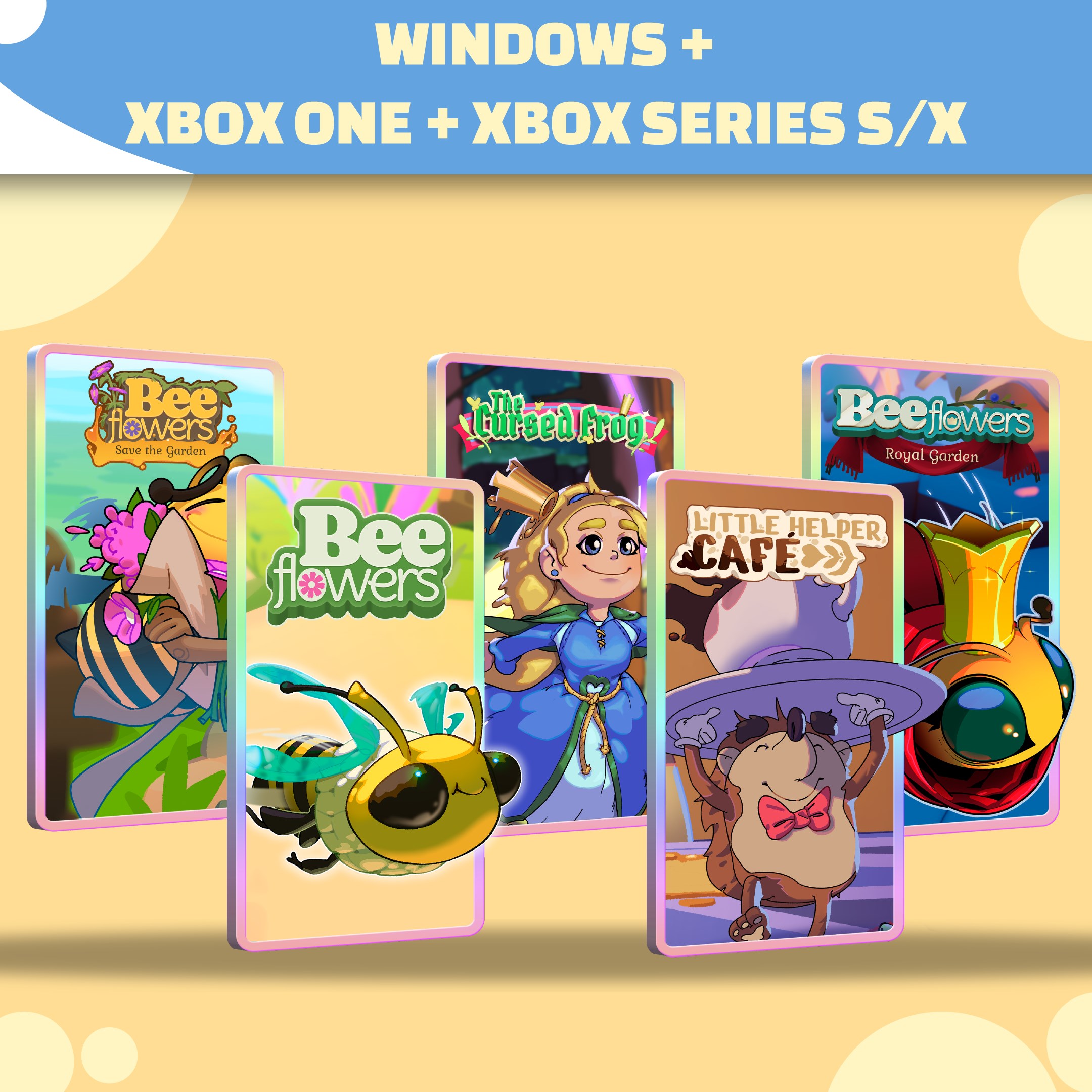 Bee 1 Bee 2 Bee 3 Little Helper Cafe Cursed Frog (Bundle)