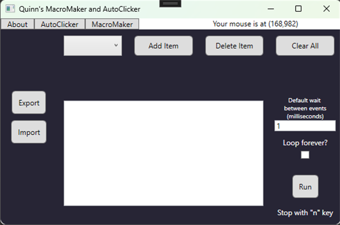#2. Quinn's MacroMaker and AutoClicker (Windows) 게시자: Quinn DeCota