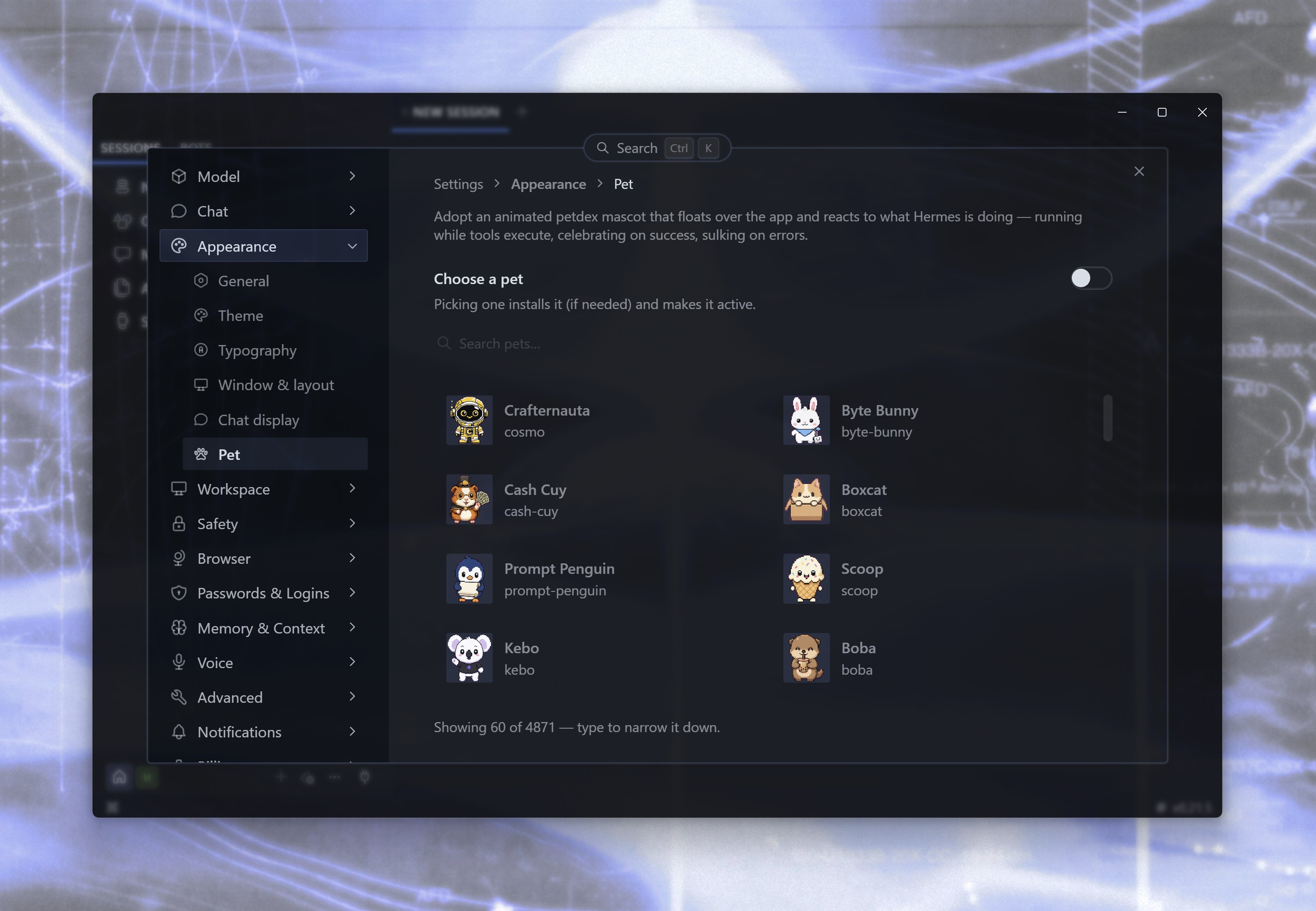 Hermes Agent screenshot