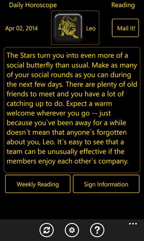 Daily Horoscope Screenshots 1