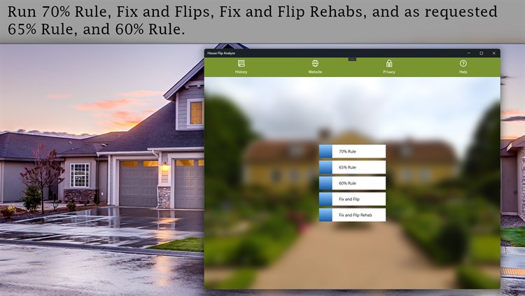 House Flip Analyze - PC - (Windows)