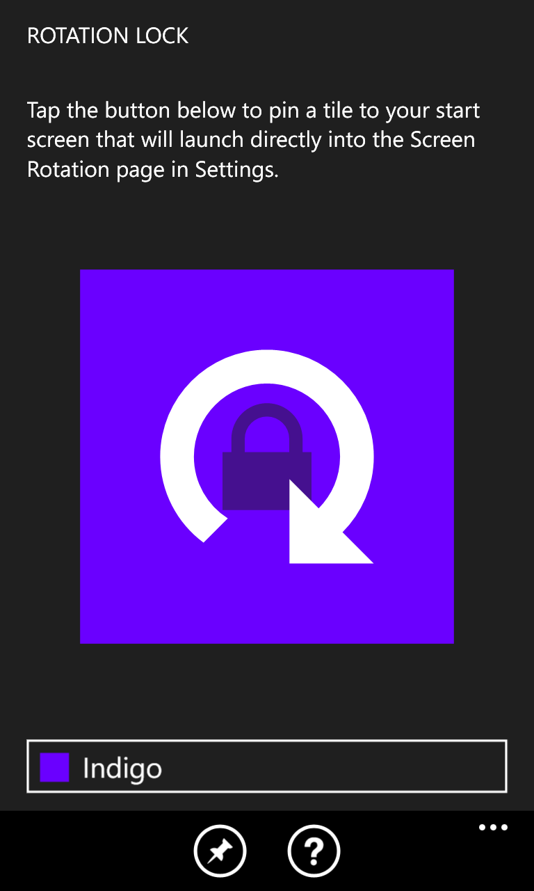 Rotation Lock for Windows 10 Mobile