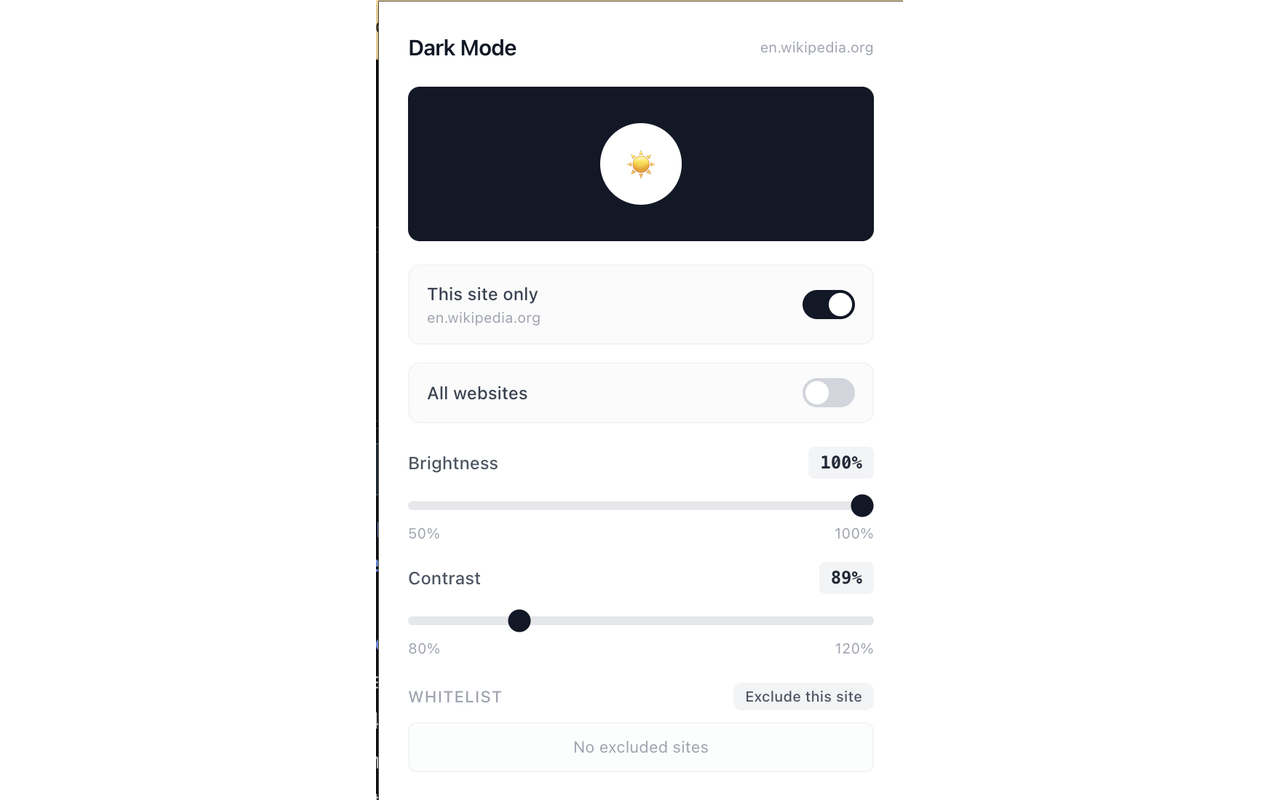 Dark Mode - Dark Theme