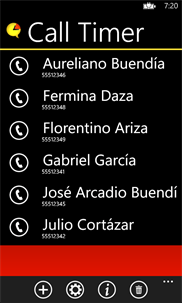 CallTimer screenshot 2