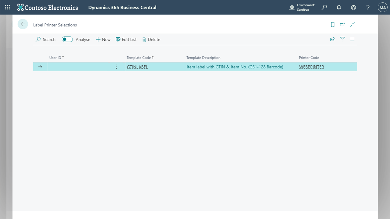 Snapshot 1 of Print-It with Loftware Cloud