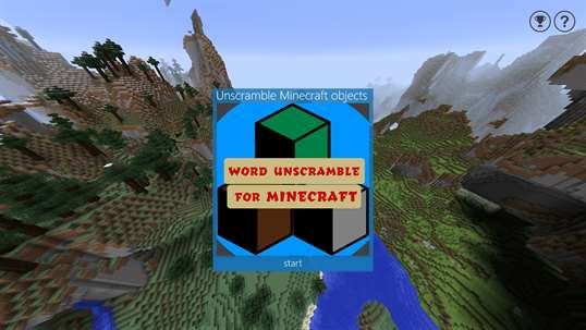Word Unscramble for Minecraft screenshot 1