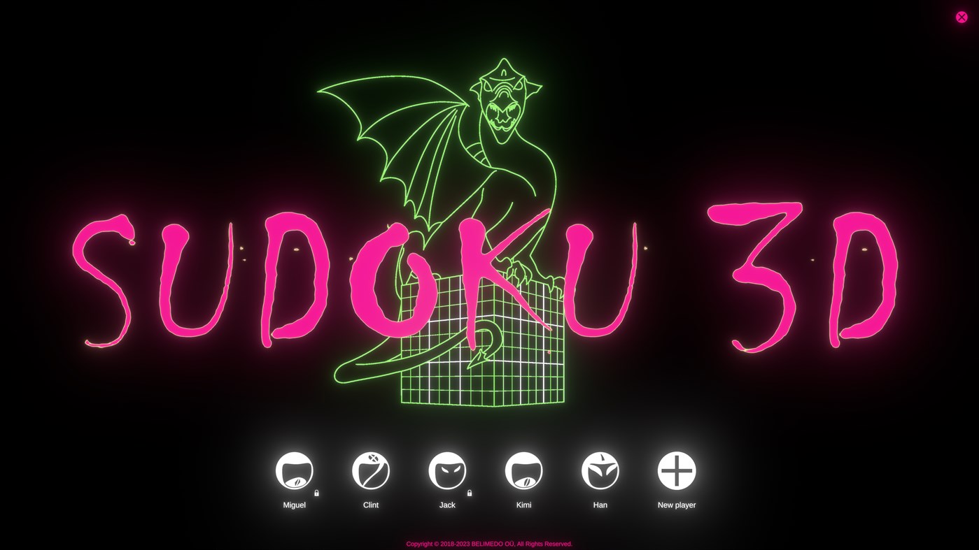 #1. Sudoku 3D Cube (Windows) Ved: BELIMEDO