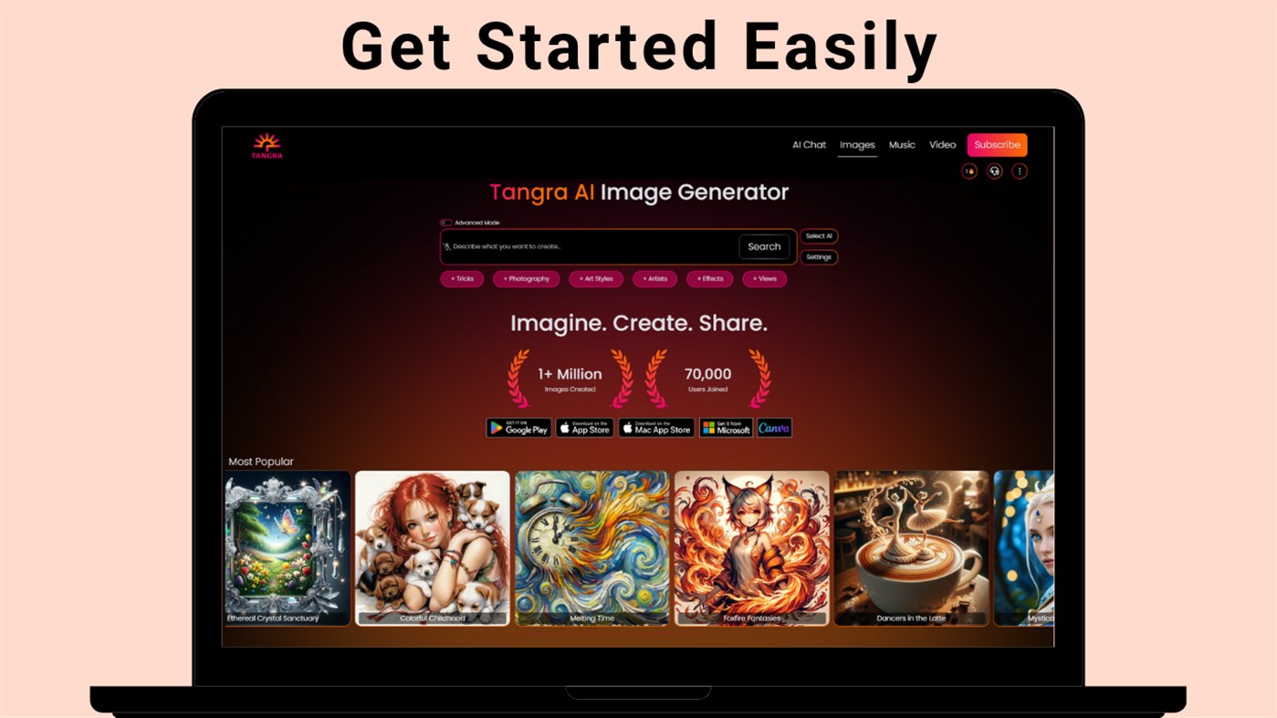 #6. Tangra AI Image Generator - Free Trial (Windows) Podle: Simply Flows LLC