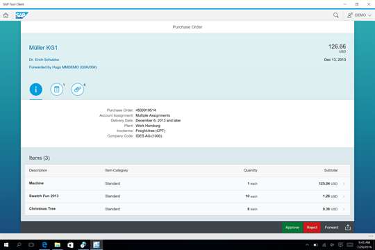 SAP Fiori Client screenshot 1