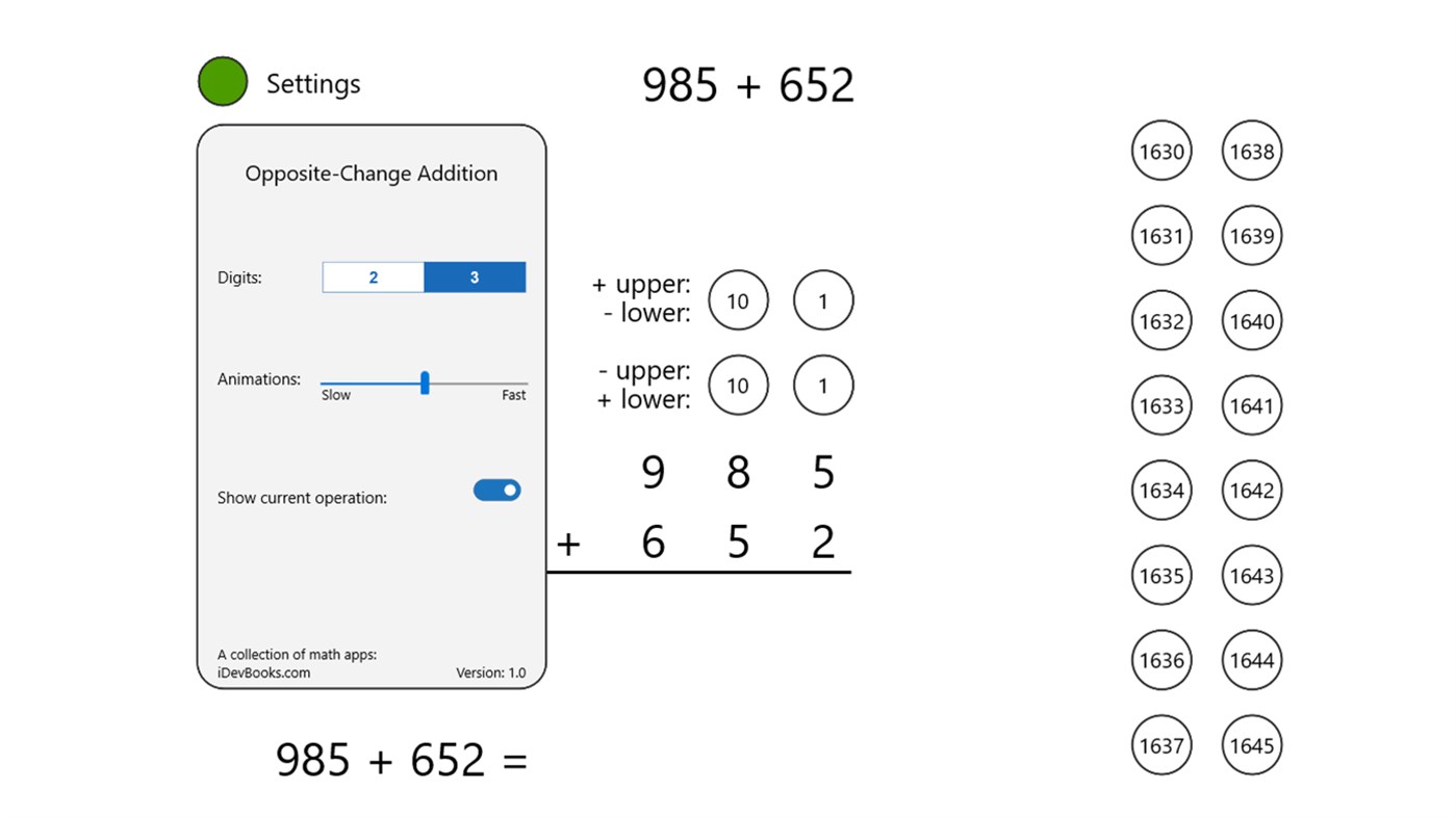 #3. Opposite-Change Addition (Windows) Podle: iDevBooks