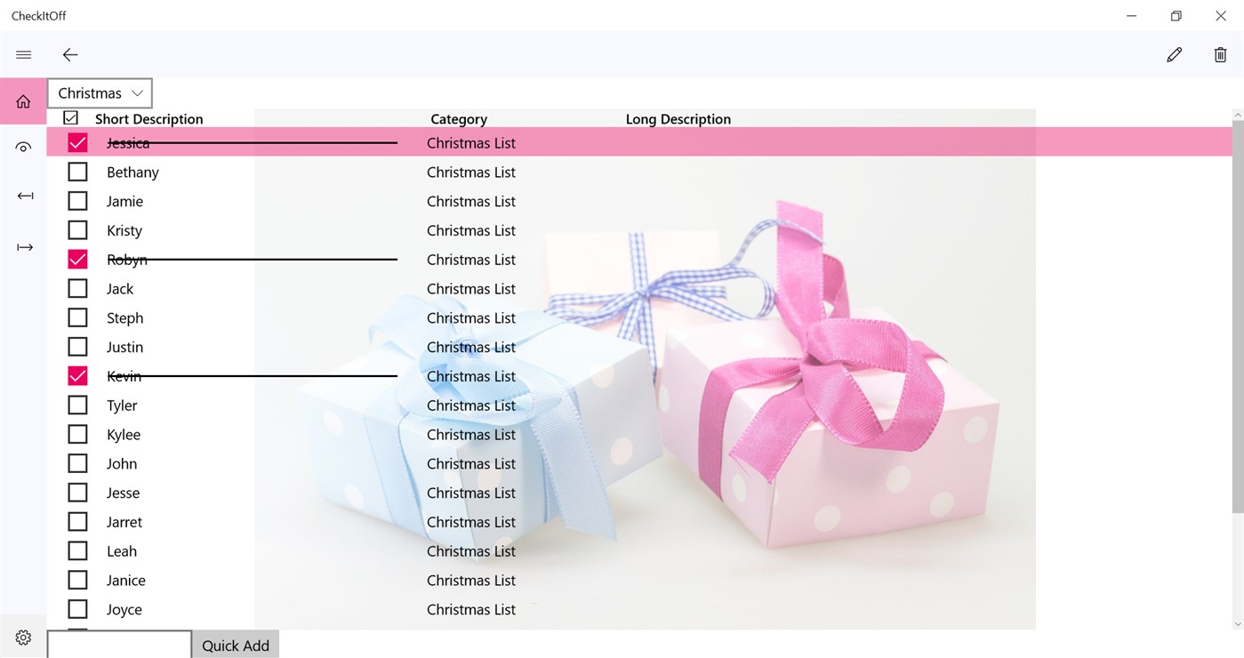 #2. CheckItOff (Windows) 来自: Gregory Consulting