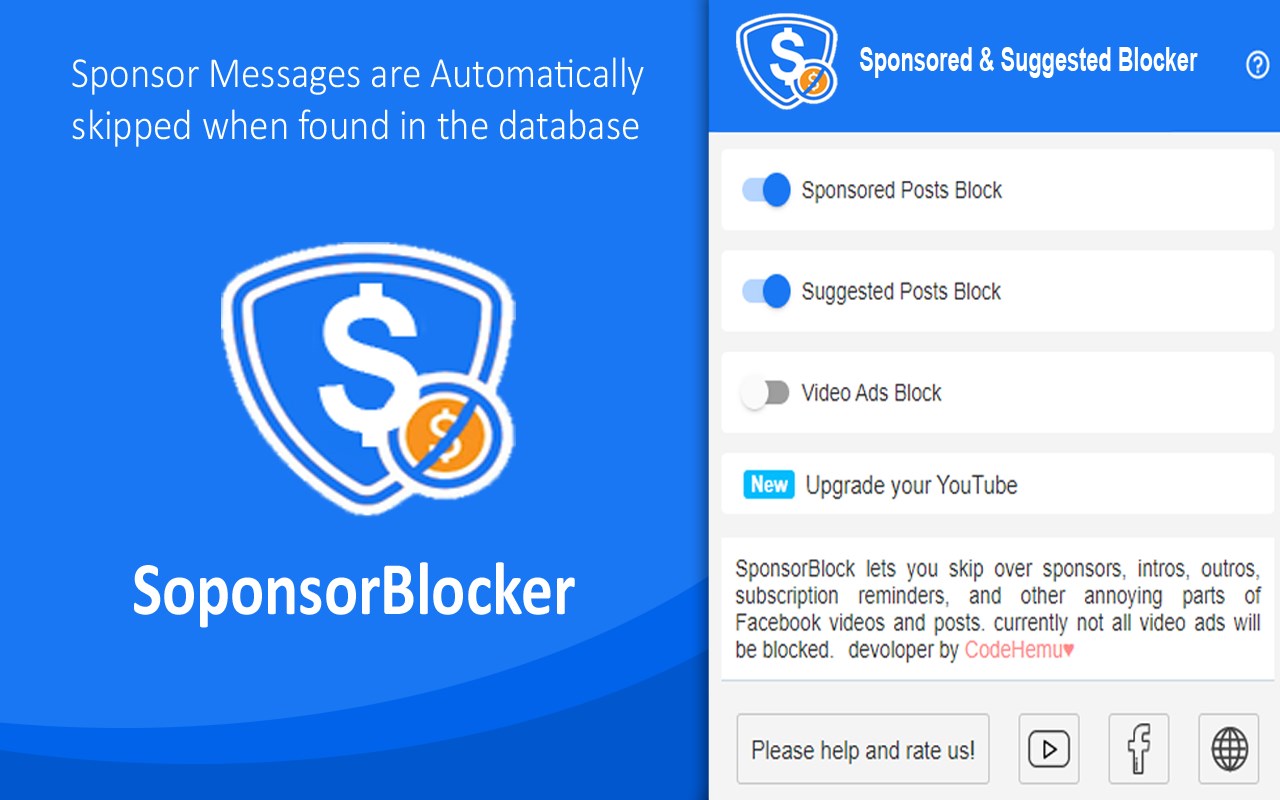 Sponsored & Suggested Blocker