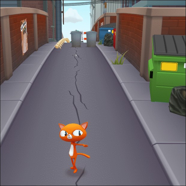 Cat Run Trash Dash