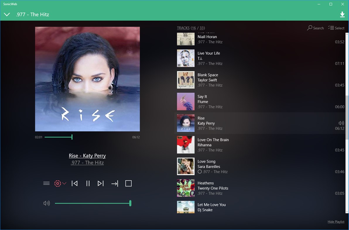 #1. SonicWeb Internet Radio Player (Windows) Podle: Patrick Dehne
