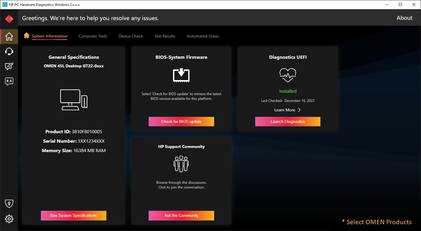 【图】HP PC Hardware Diagnostics Windows(截图3)