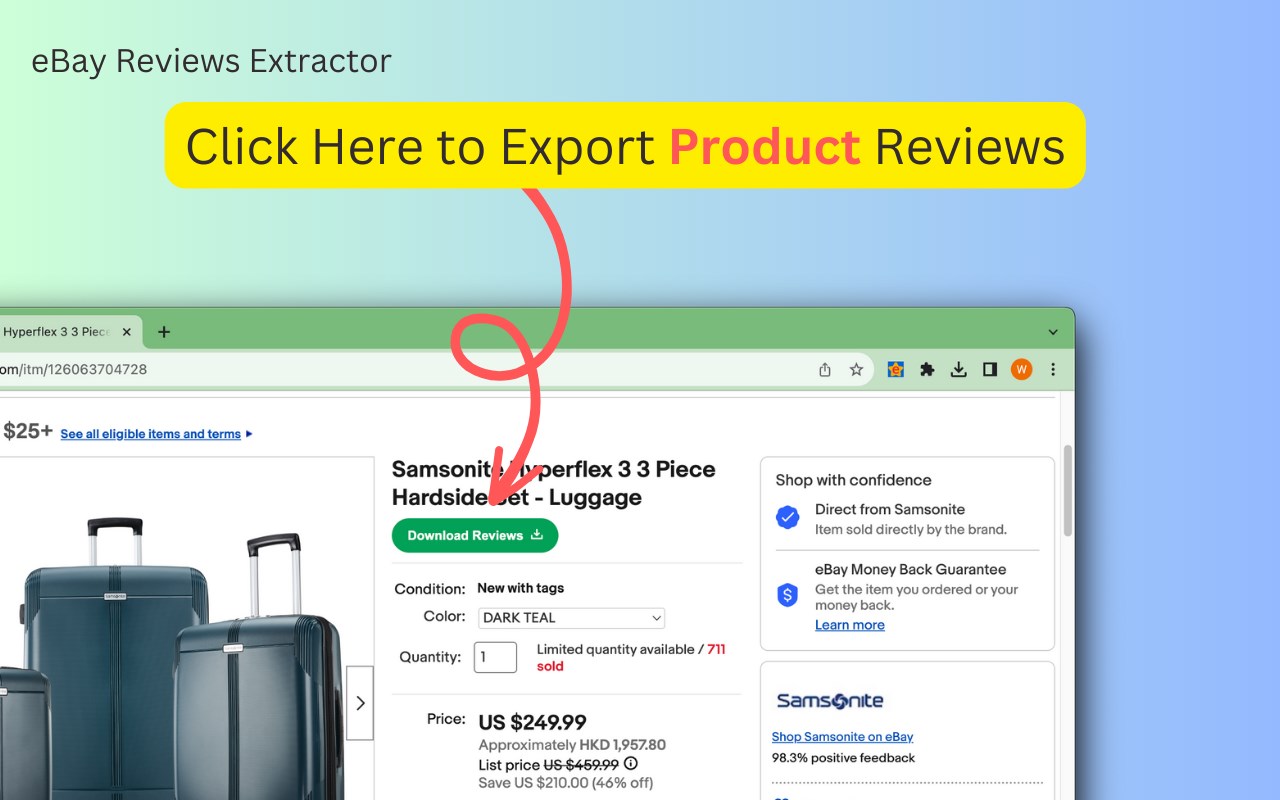 eBay Reviews Extractor