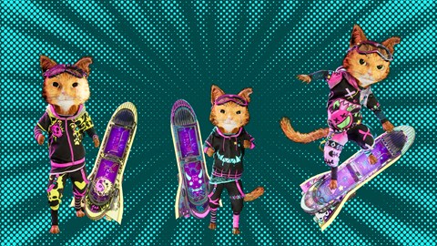 哥里：可愛的大屠殺 - Neon Neko Skin Pack