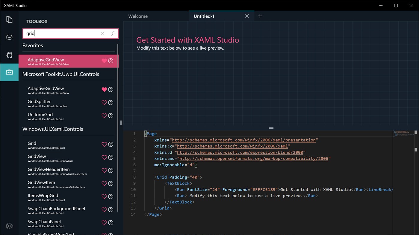 #3. XAML Studio (Windows) Podle: Microsoft Corporation