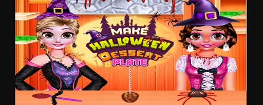 Make Halloween Dessert Plate Game marquee promo image