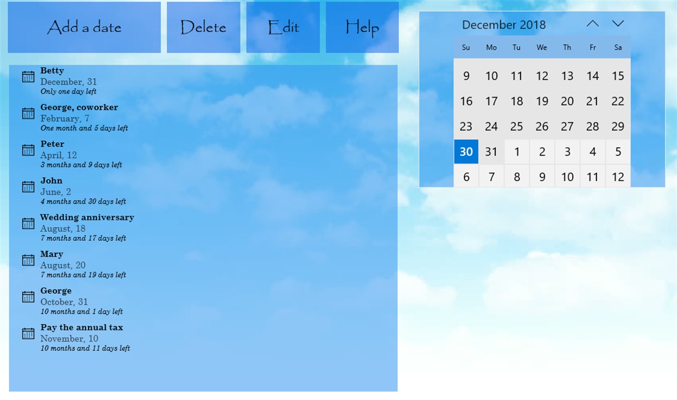 #4. DateRemember (Windows) Ved: EdCFong Developer