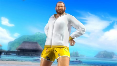 DOA5LR: пляжный костюм «Остров Зака» — Басс