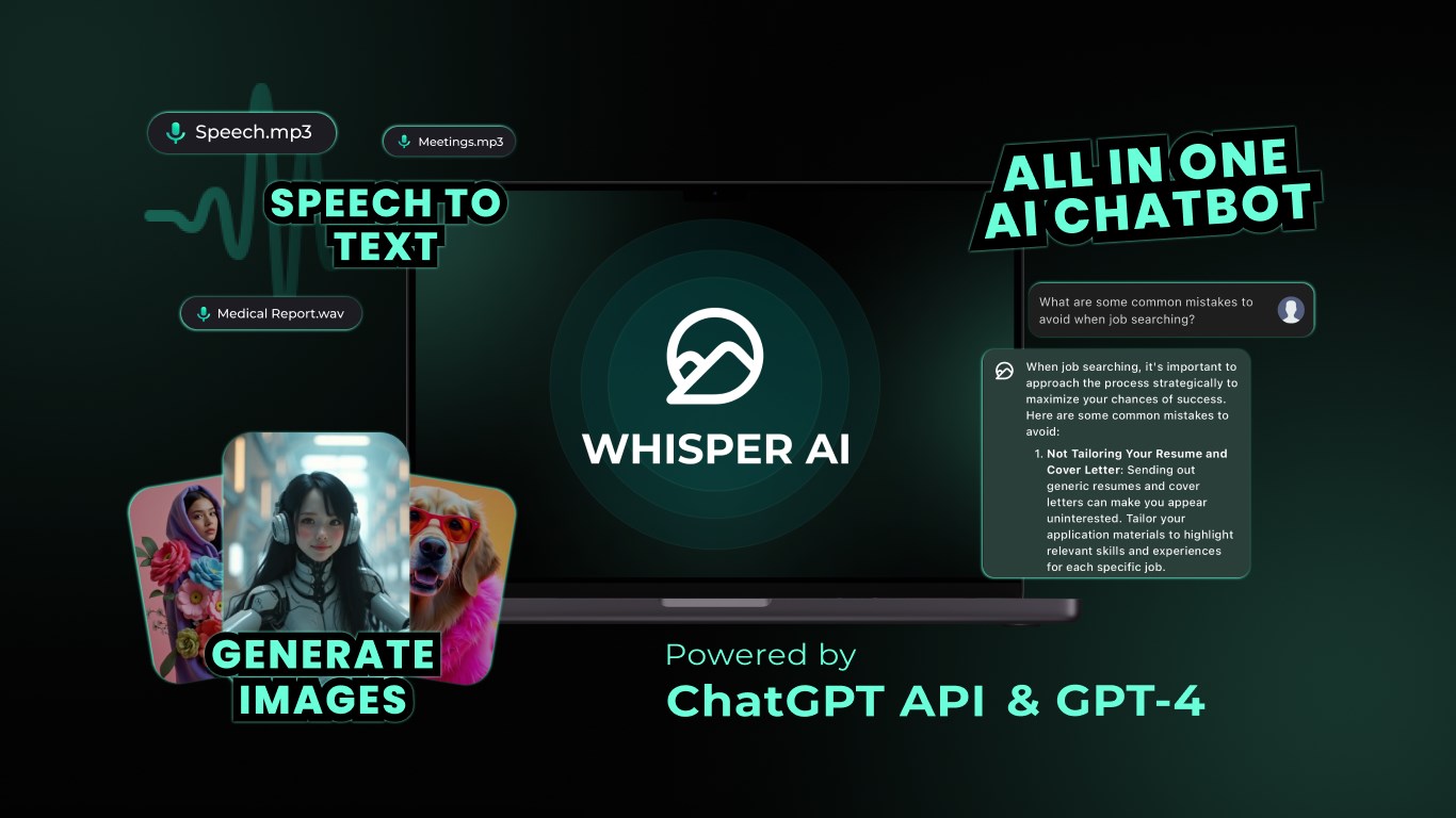 Whisper - AI Chatbot screenshot