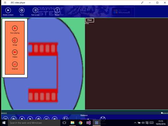JDC video player screenshot 2