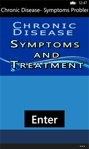 Chronic Disease- Symptoms Problems and Treatment screenshot 1