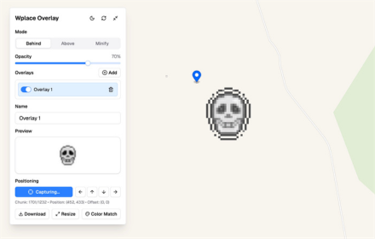 Wplace Overlay & Wplace Color Converter | Wplace Extension