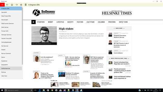 Finnish news screenshot 1