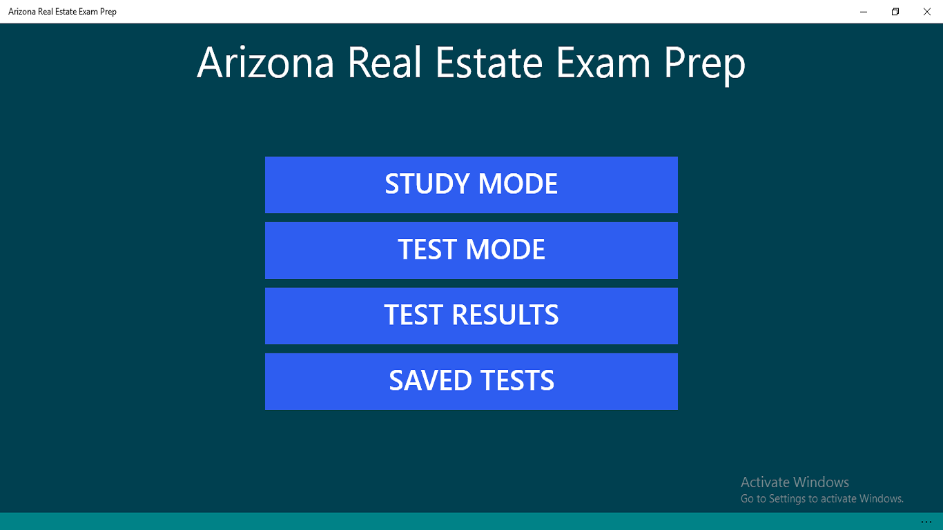 Arizona Real Estate Exam Prep for Windows 10