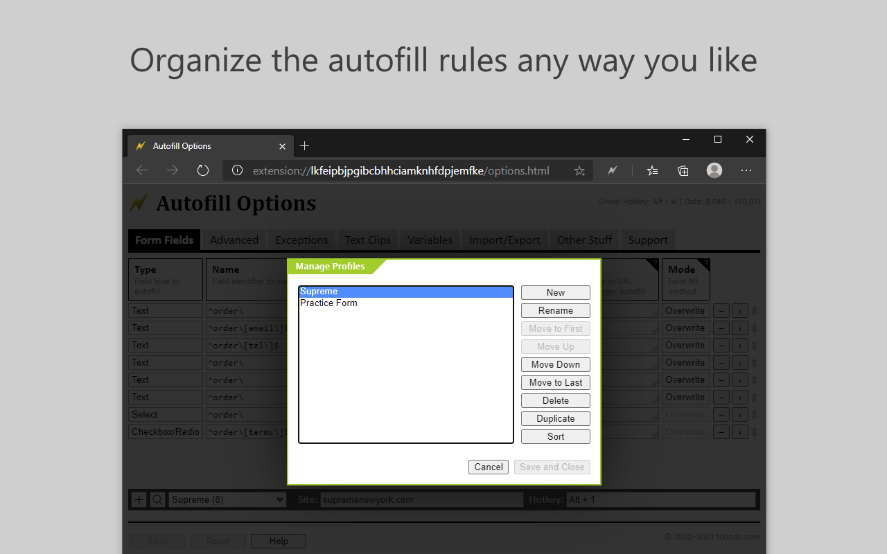 Autofill Extension for Edge Fast & Productive Form Filling
