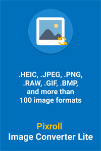 Pixroll Image Converter Lite for HEIC, JPG, PNG, GIF and much more...