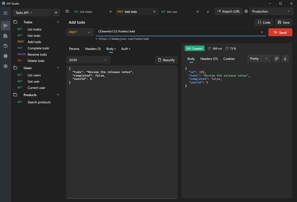 #5. API Studio (Windows) От: Web Platinum