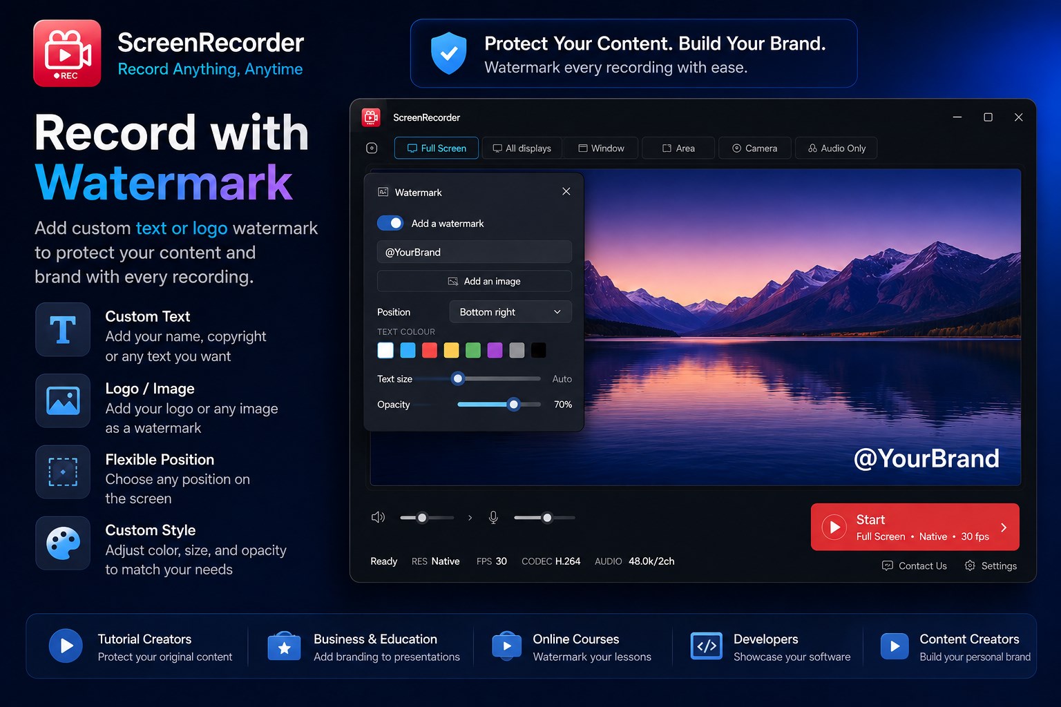 Screen Recorder Pro – Screen Capture, Game & Webcam Video Recorder for PC screenshot