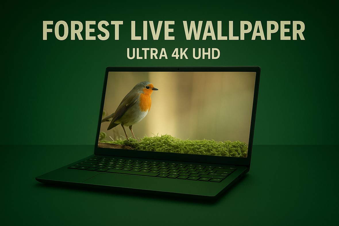 #1. Forest Live Animated Wallpapers (Windows) By: F8 Network