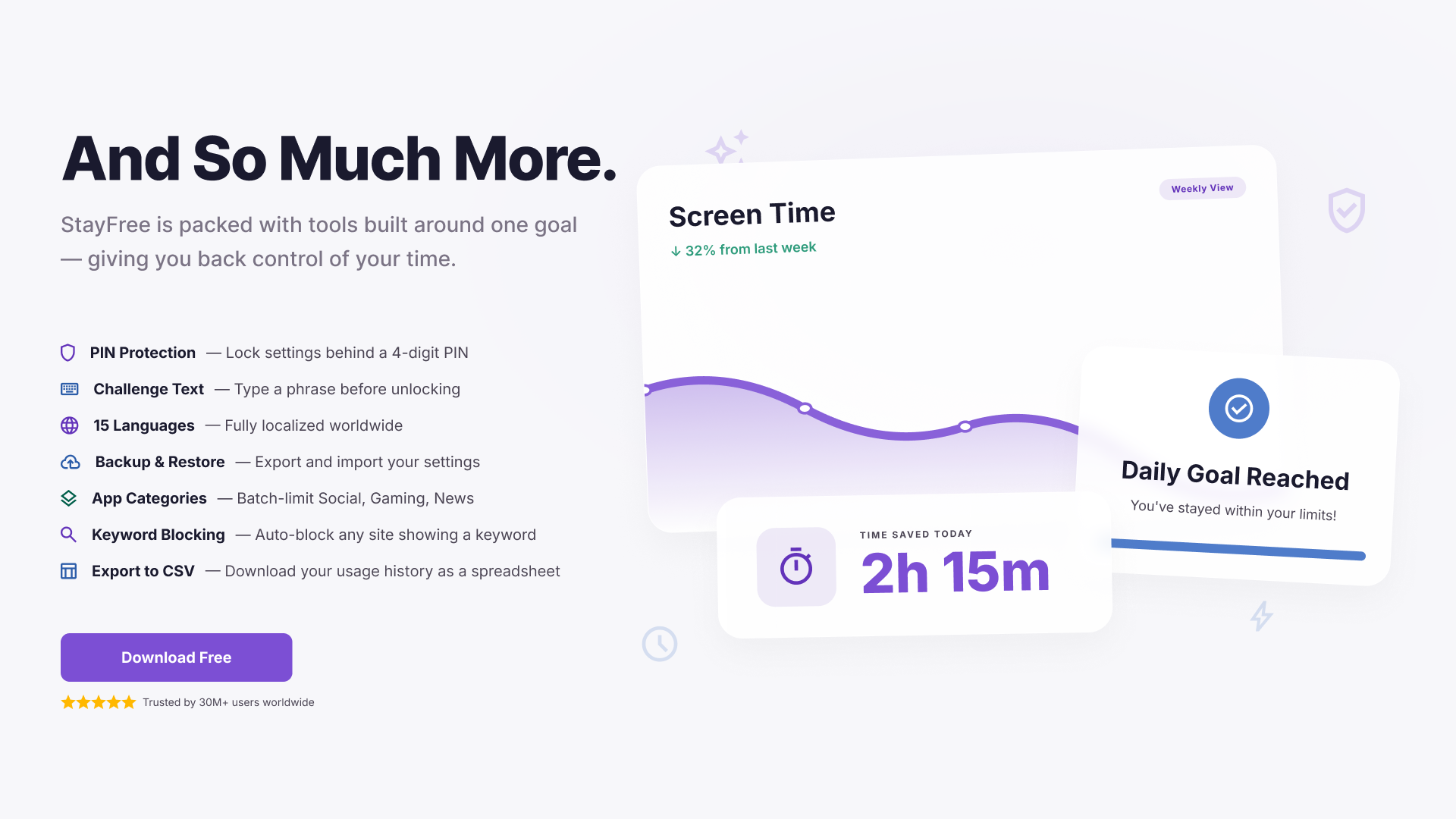 StayFree - Usage Tracker & App and Website Blocker screenshot