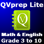 QVprep Lite Math English School Edition Grade 3 to 10