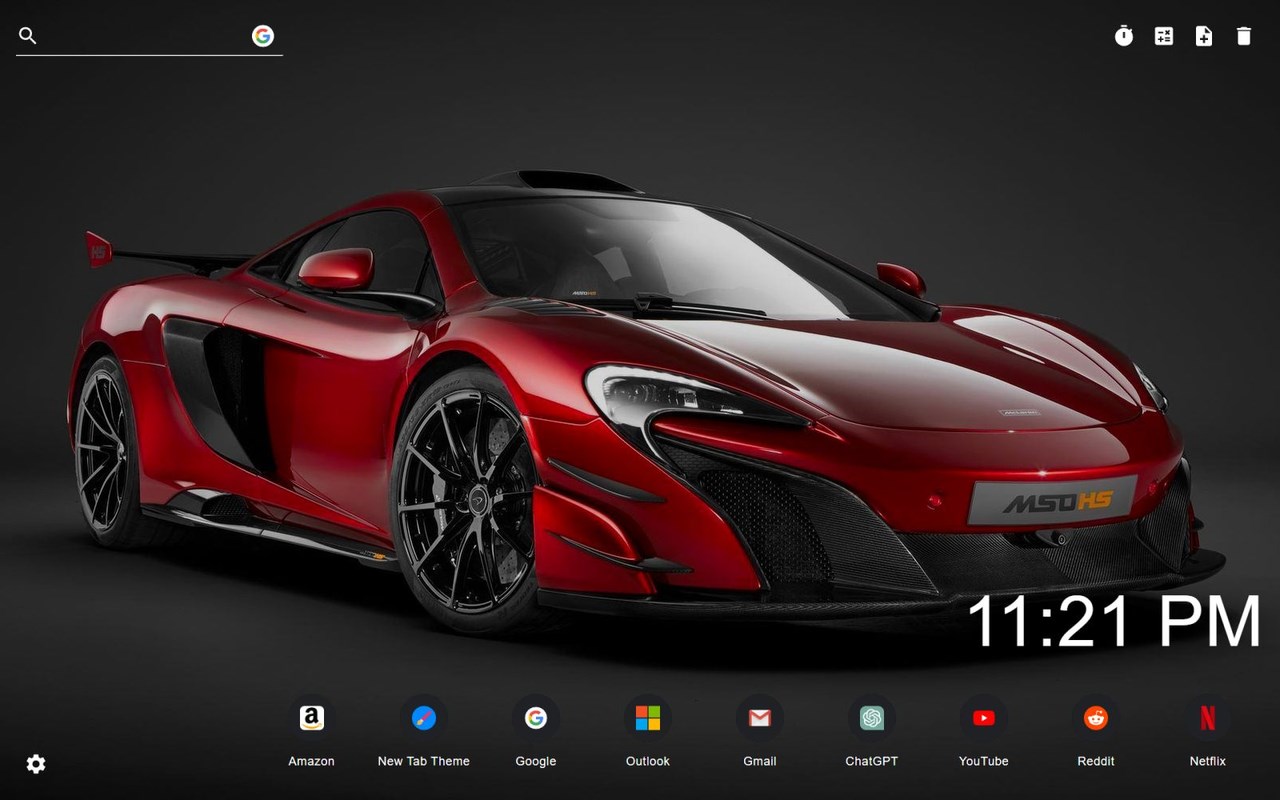 Mclaren Wallpaper New Tab