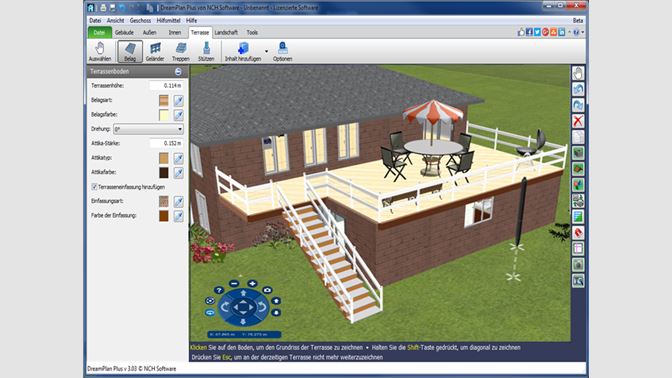 Software für die Haus- und Gartengestaltung in 3D