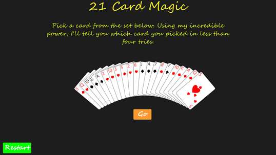 21 Card Magic screenshot 1