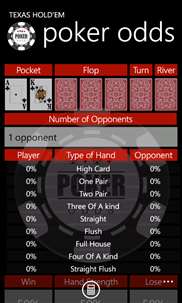 Poker Odds screenshot 3