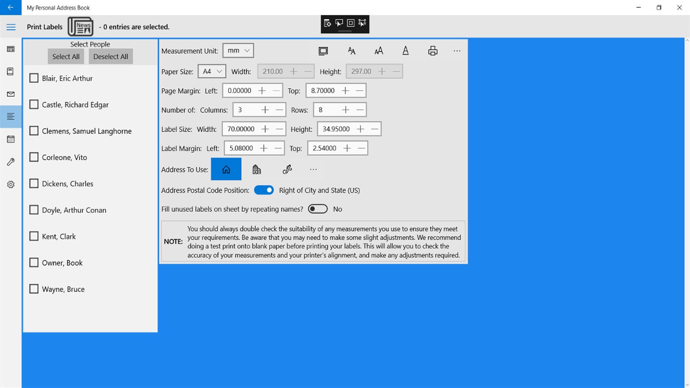 #5. My Personal Address Book (Windows) 由: Stembridge