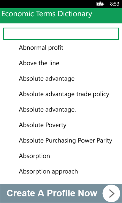 Economic Terms Dictionary Screenshots 1